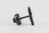 Parts of Four Plus Earring Series Collection Handmade Cross Earrings PS4-1035-2-KA+DIA-0 12mm Black Silver+Diamond PPOF23